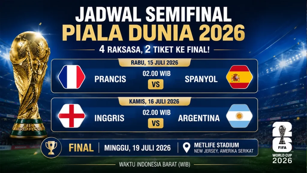 Hot! 2026 World Cup Semifinal Schedule Officially Released, France vs Spain and England Challenge Argentina