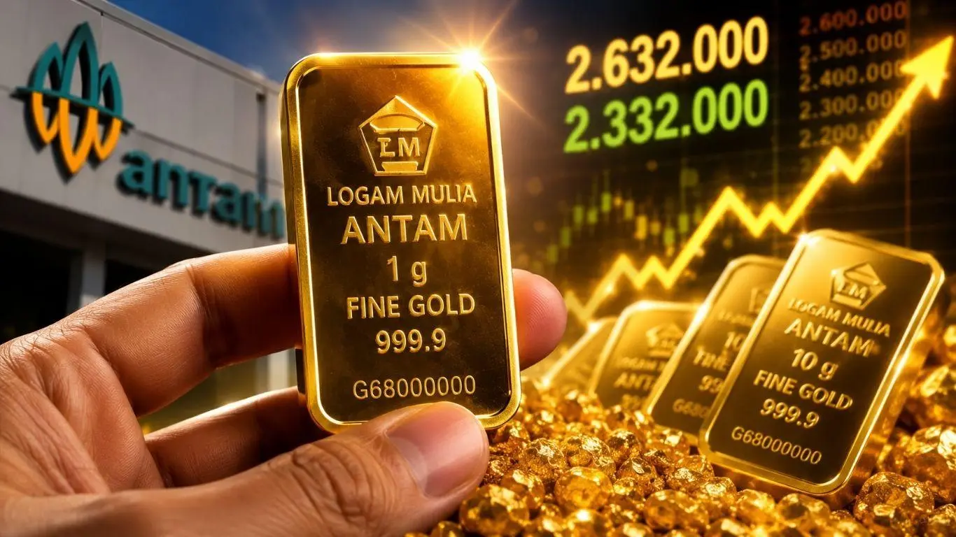 Antam Gold Price Today Wednesday 22 July 2026 Increases, Reaches IDR 2,635,000 per Gram