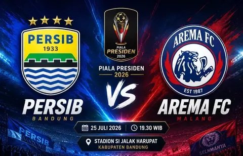Persib vs Arema will immediately heat up the 2026 Presidential Cup tonight