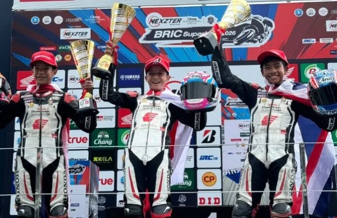 Abhimanyu Goes Crazy in Thailand! Young Astra Honda racer clean sweeps two wins