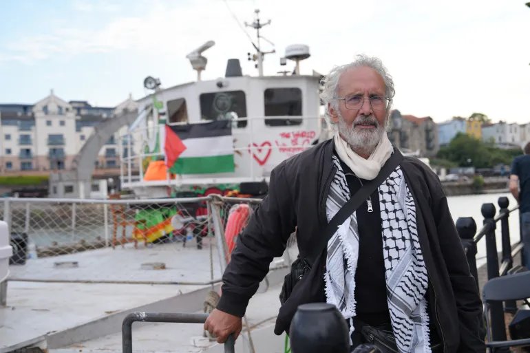 The boat sailed from Bristol, aiming to break the Israeli siege on Gaza